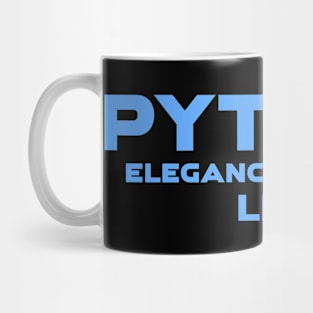 Python Elegance In Every Line Programming Mug